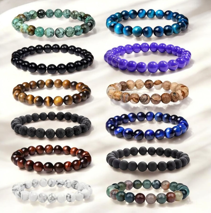 EarthWhispers Gemstone Beaded Bracelets