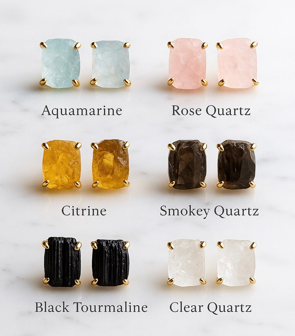 Ethereal Stones Earrings – Nature’s Spark in Every Pair